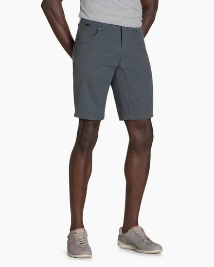 Silencr Kargo Short - Carbon in gray with ripstop fabric, stretch, water resistance by KUHL
