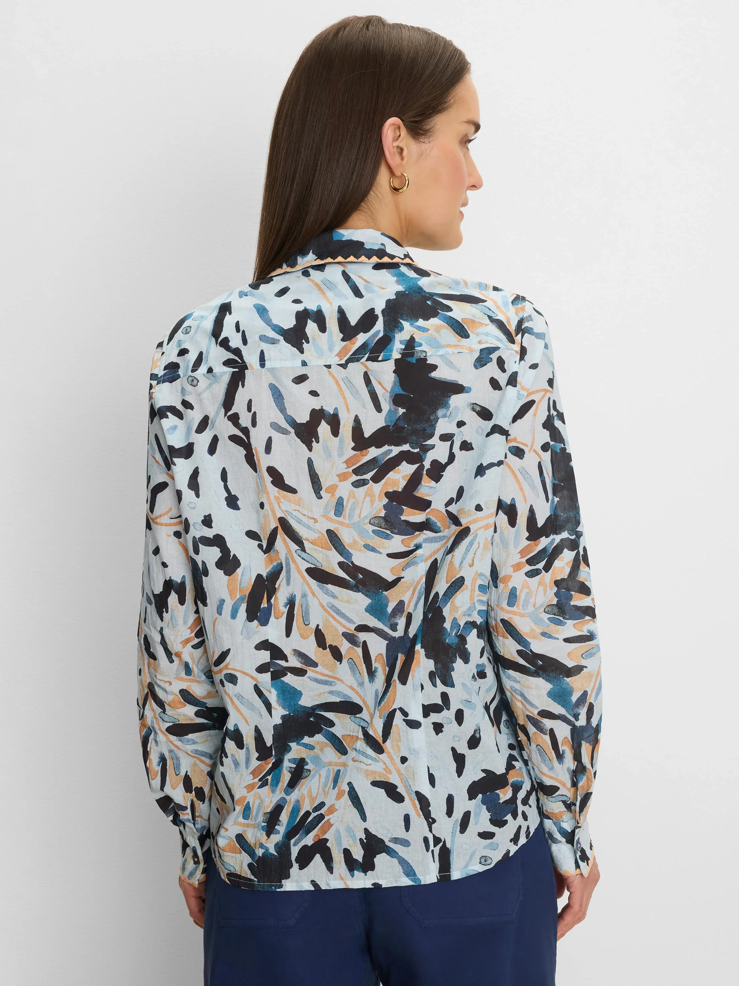 GARDEN SHADE COTTON CRINKLE SHIRT