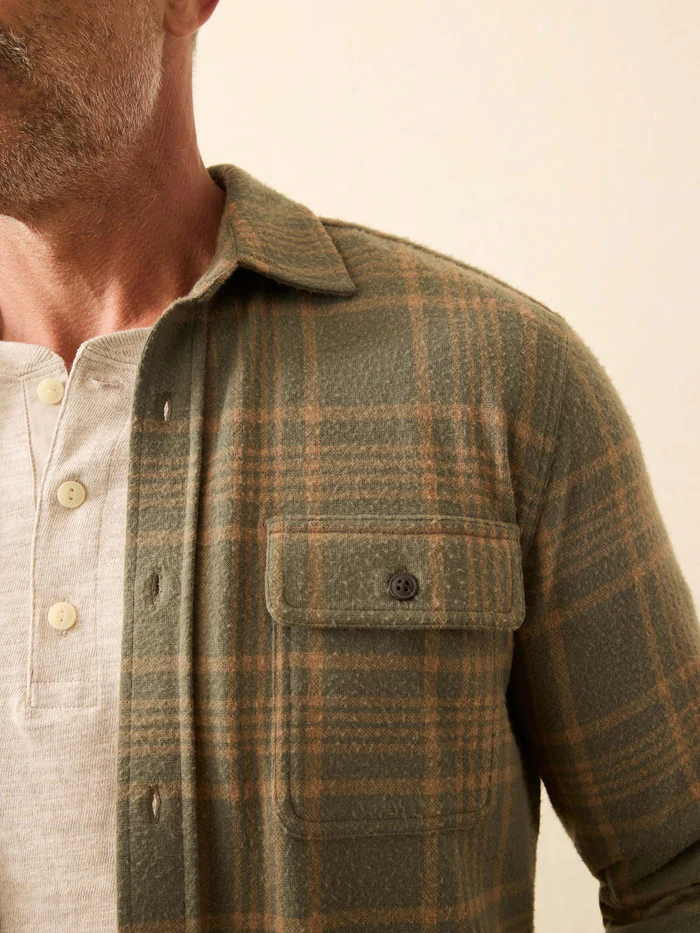 Legend Sweater Shirt - Woodland Olive Plaid