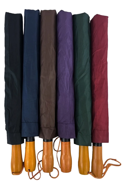 Wooden Handle Travel Umbrella