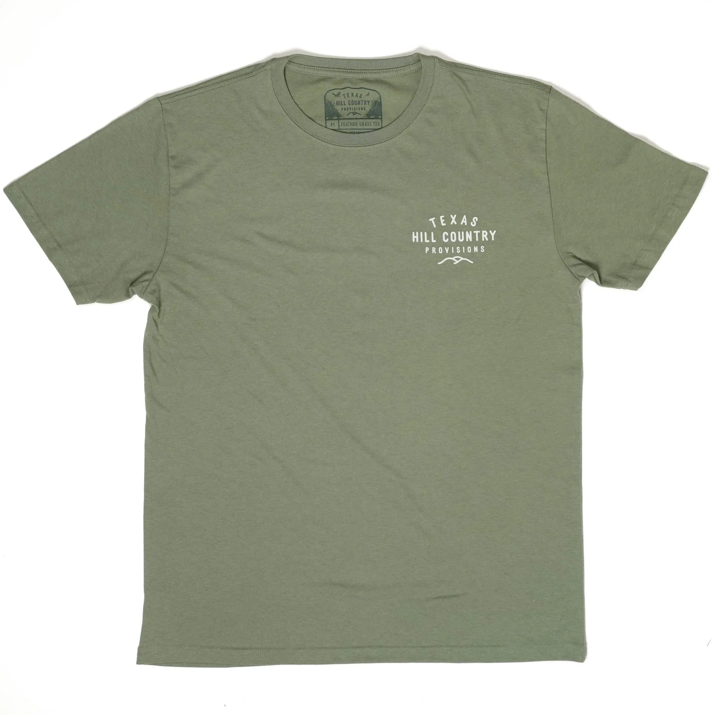 Legalize Bluebonnet Picking Tee in blue-green wrinkle resistant cotton blend by HILL COUNTRY PROVISIONS