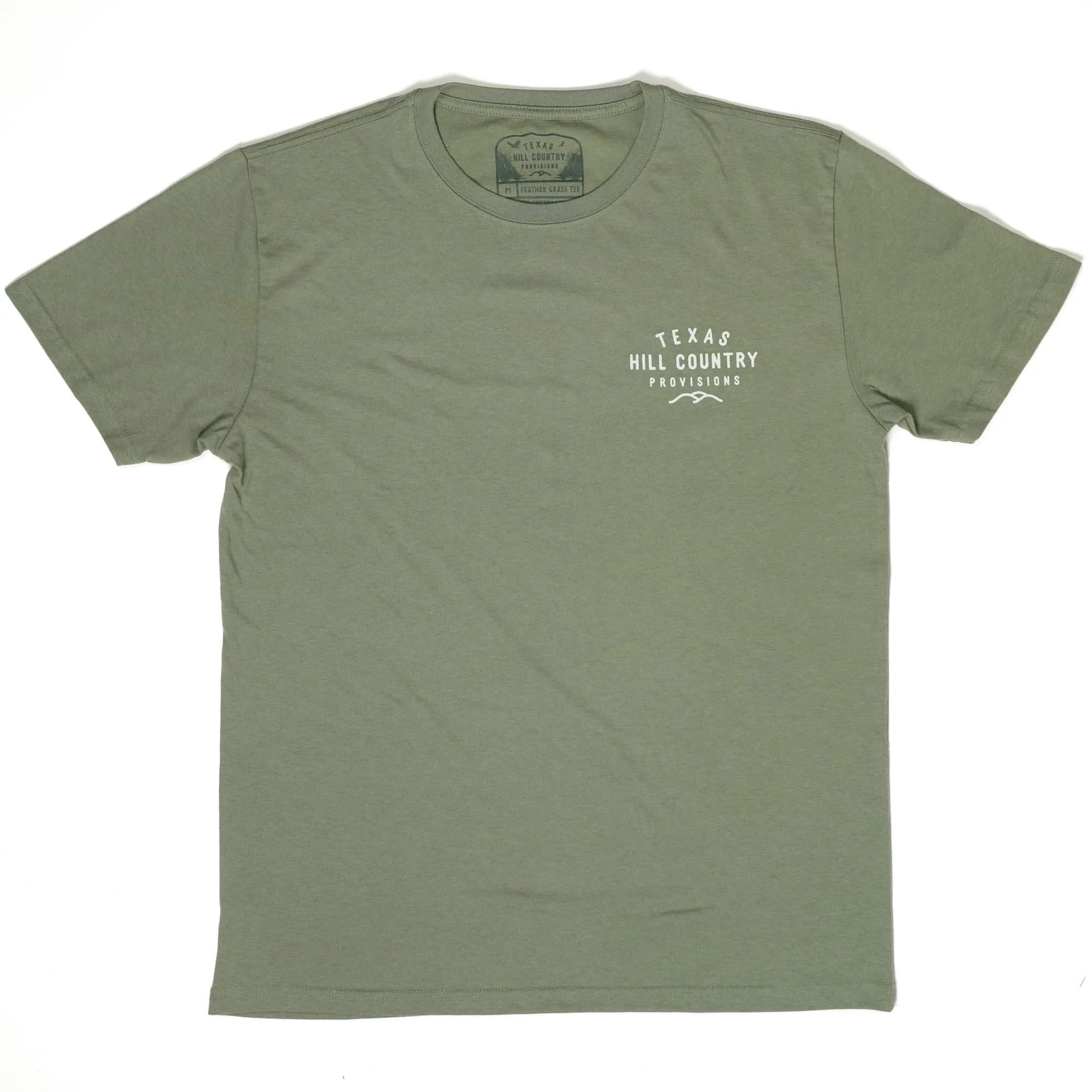 Legalize Bluebonnet Picking Tee in blue-green wrinkle resistant cotton blend by HILL COUNTRY PROVISIONS