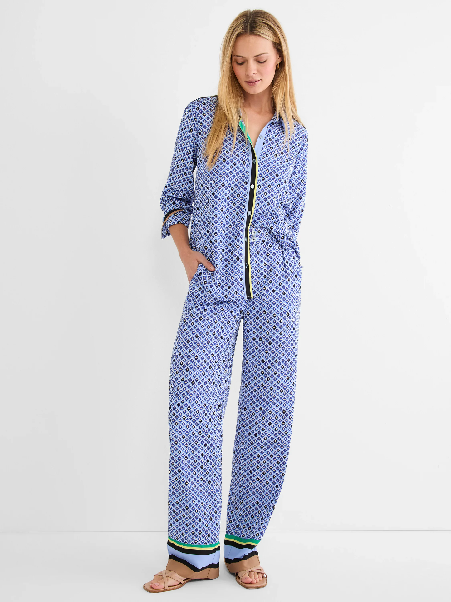 Mosaic Trimmed Shirt