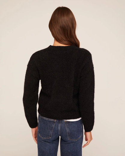 Drop Shoulder Sweater - Black