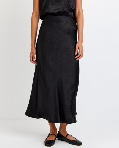 Sleek Bias Maxi Skirt