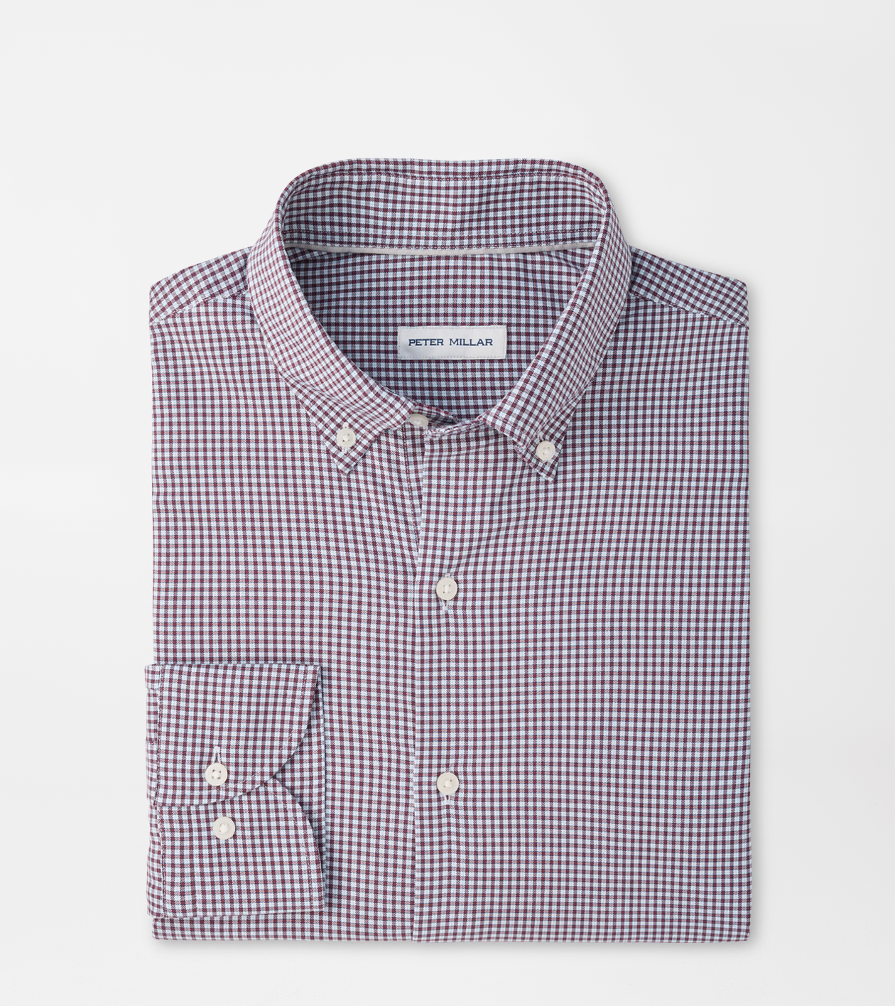 Gregory Crown Lite Cotton-Stretch Sport Shirt by PETER MILLAR in purple checkered
