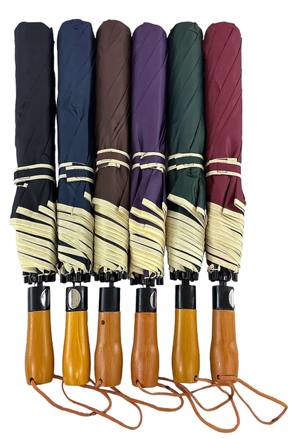 Wooden Handle Travel Umbrella