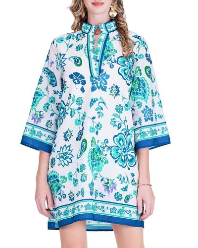 Placket Dress - Blue Whisper