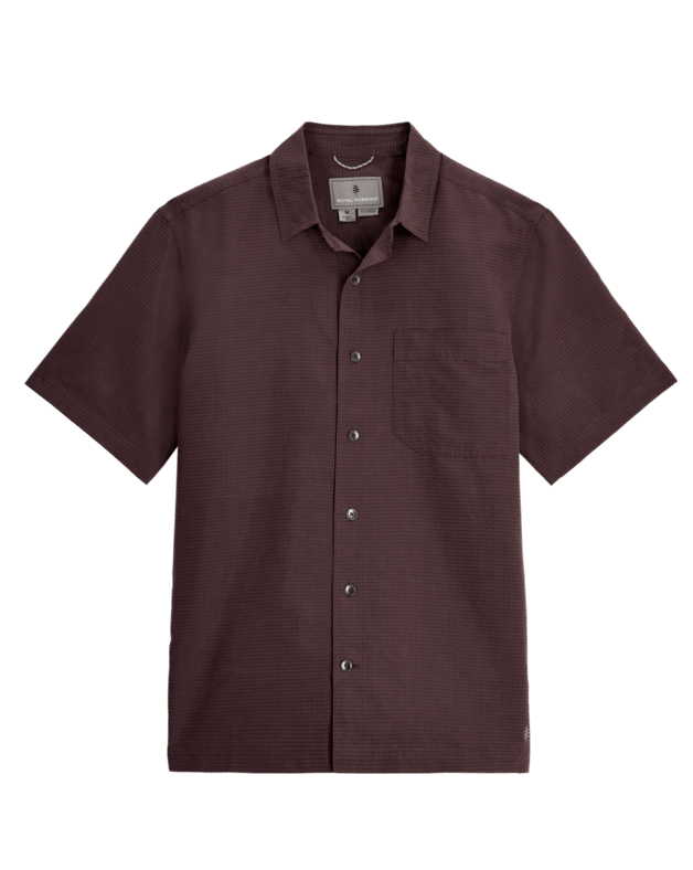 Desert Pucker Dry Short Sleeve - Seal Brown