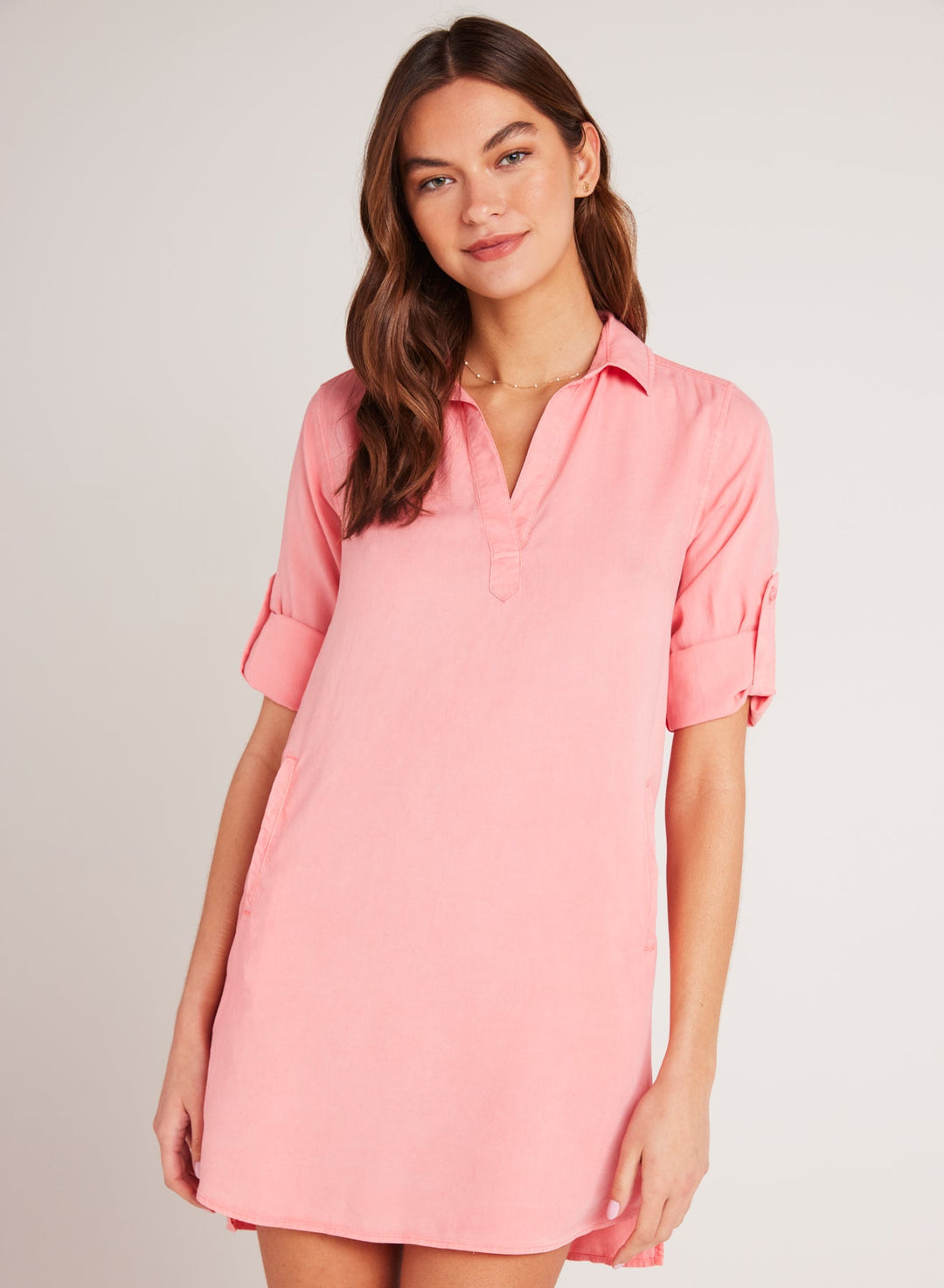 long sleeve country dress Bella Dahl Long Sleeve A-line Dress in Endless Sea L