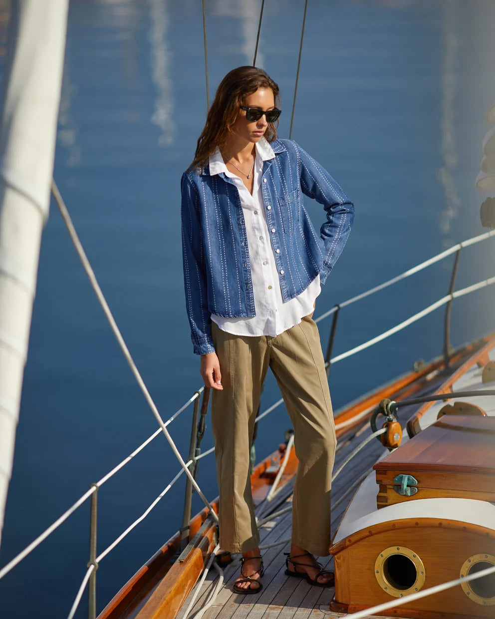 Long Sleeve Cropped Shirt