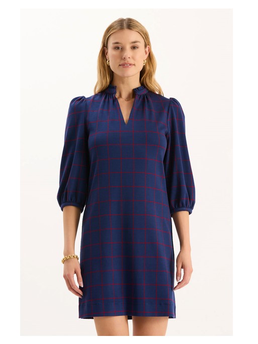 Sherri Knit Dress - Navy Vermillion