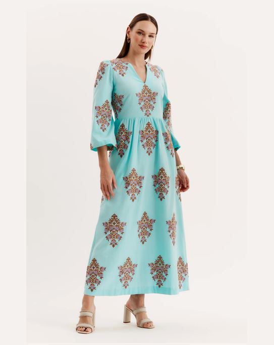 country maxi dress Summer Dresses for Women Maxi Dress Waist Country Resort Casual Style Swing  Dress Print Women's