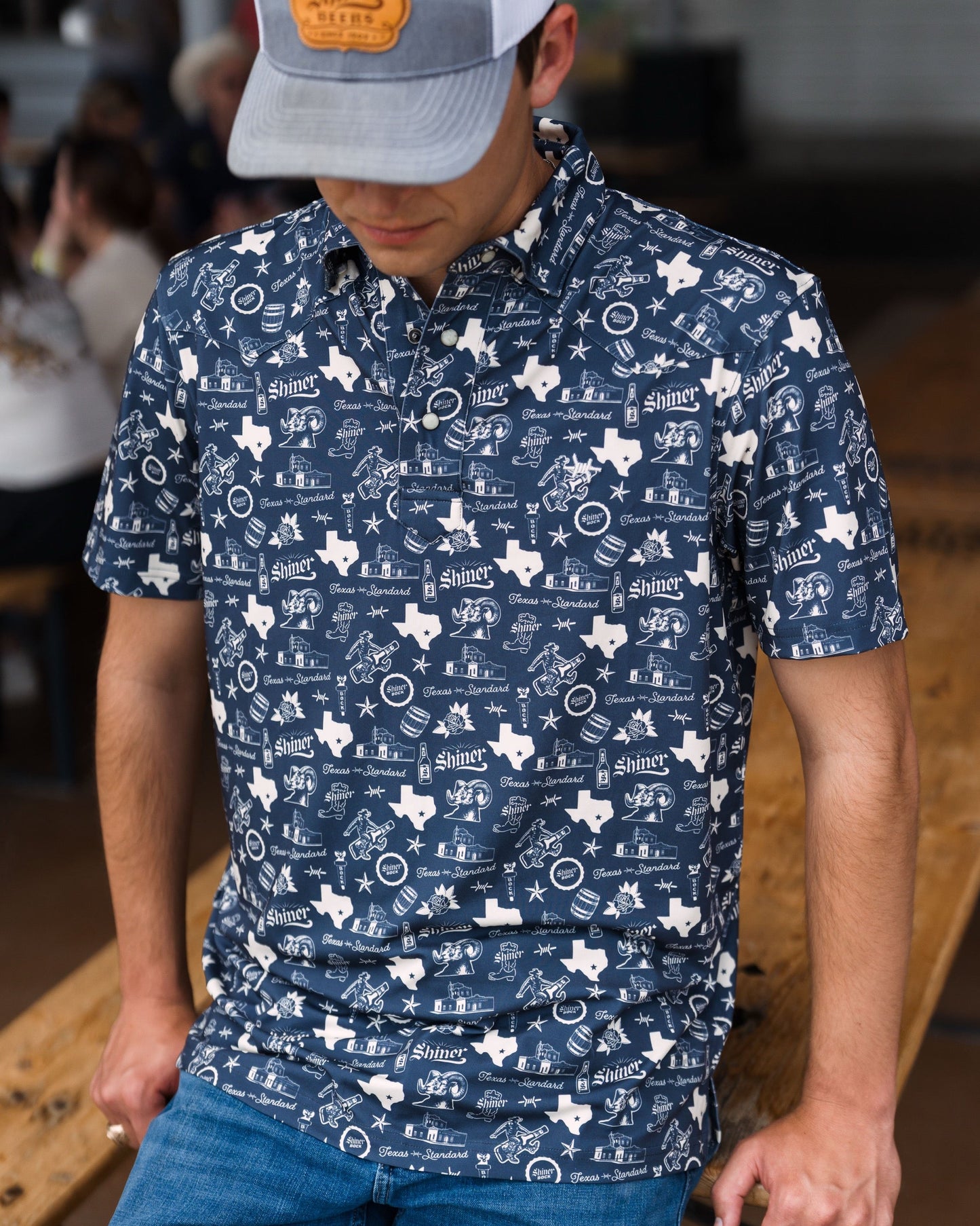 Western Traditions Polo - Shiner Navy