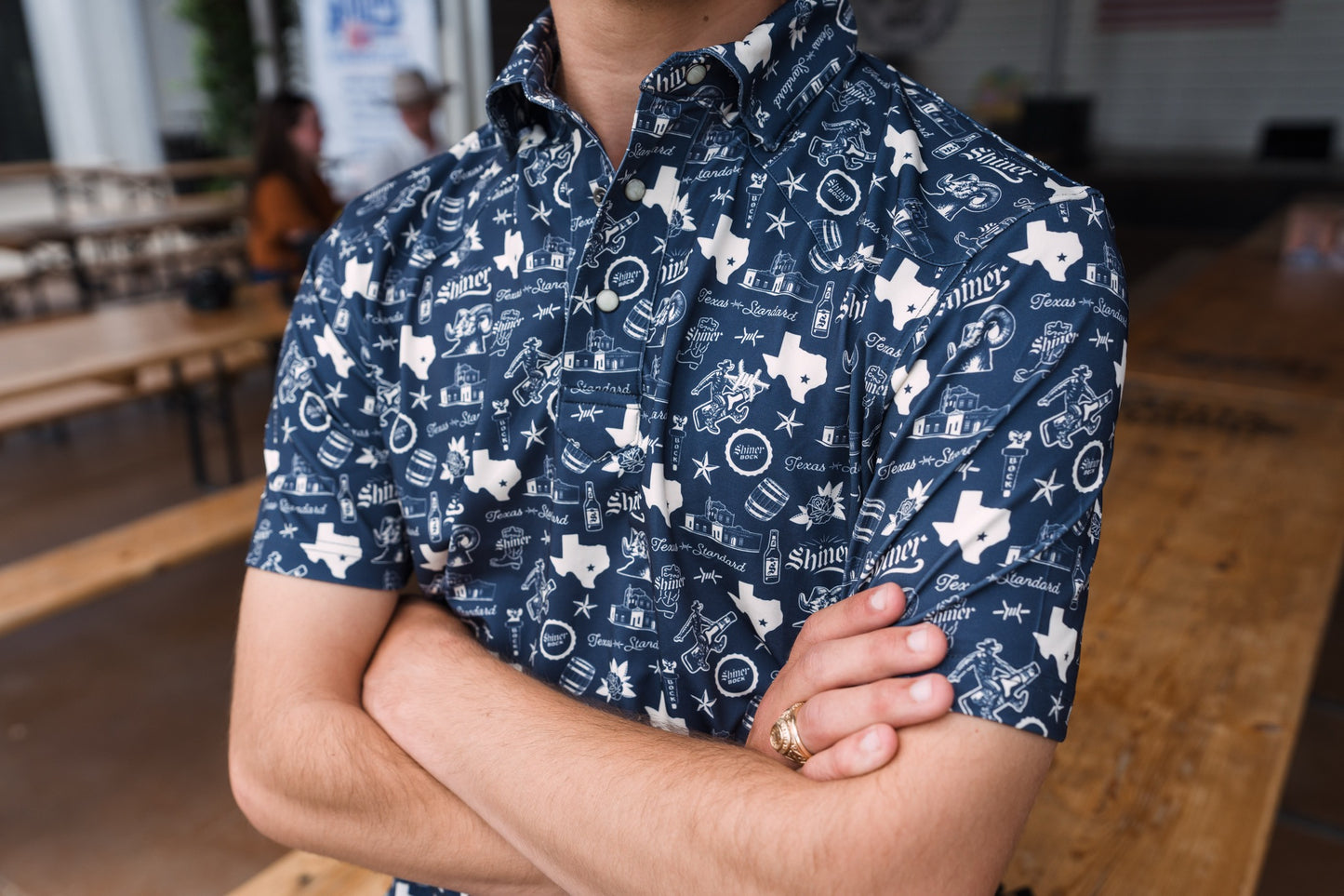 Western Traditions Polo - Shiner Navy