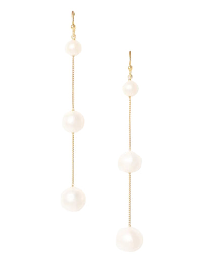 Tiered Floating Pearl Earrings