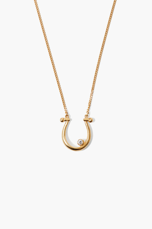 18K Gp Ss Horseshoe Diamond Necklace by CHAN LUU, Women's Jewelry, HCO Fredericksburg TX
