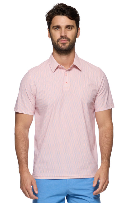 Stateline Ss Geo Dot Performance Polo