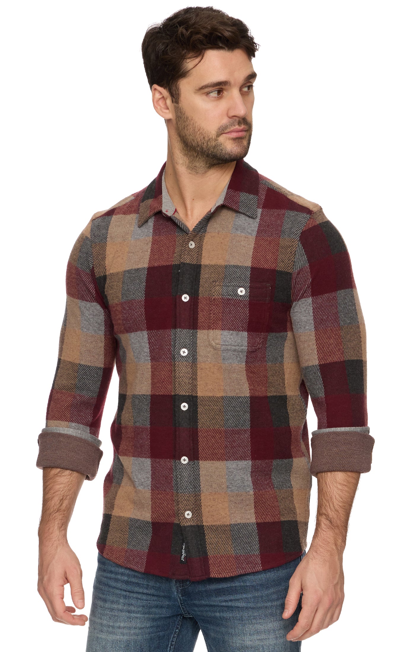 Mathis Ls Box Plaid Hero Knit Flannel
