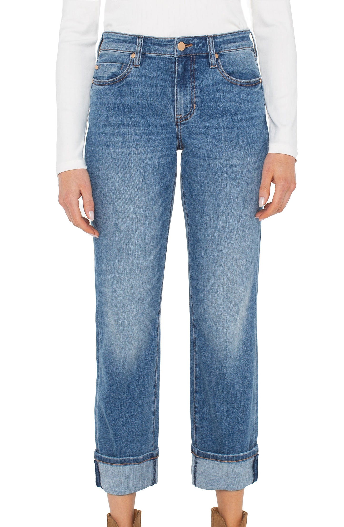 Marley Girlfriend Cuffed 27" Rolled/30" Ins