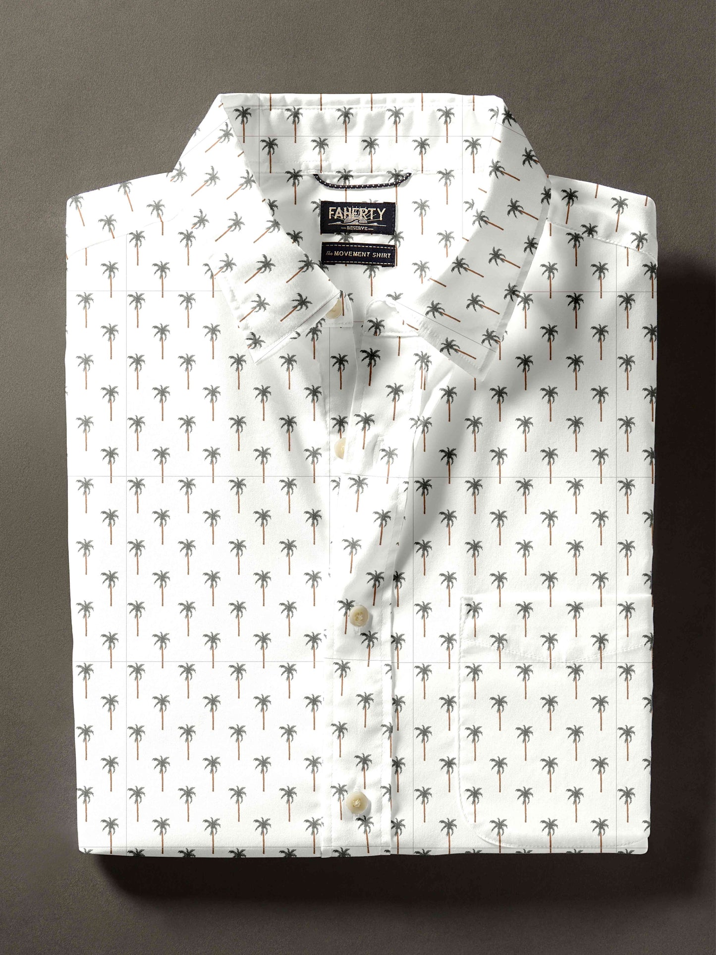 SS Movement Shirt - Ivory Coastal Palms