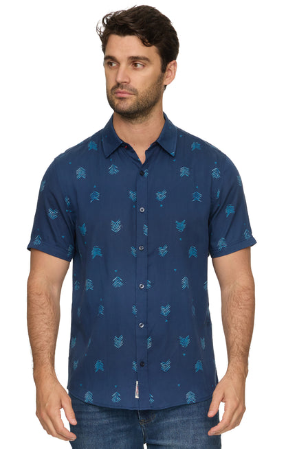 Dyer SS Cheveron Print Shirt