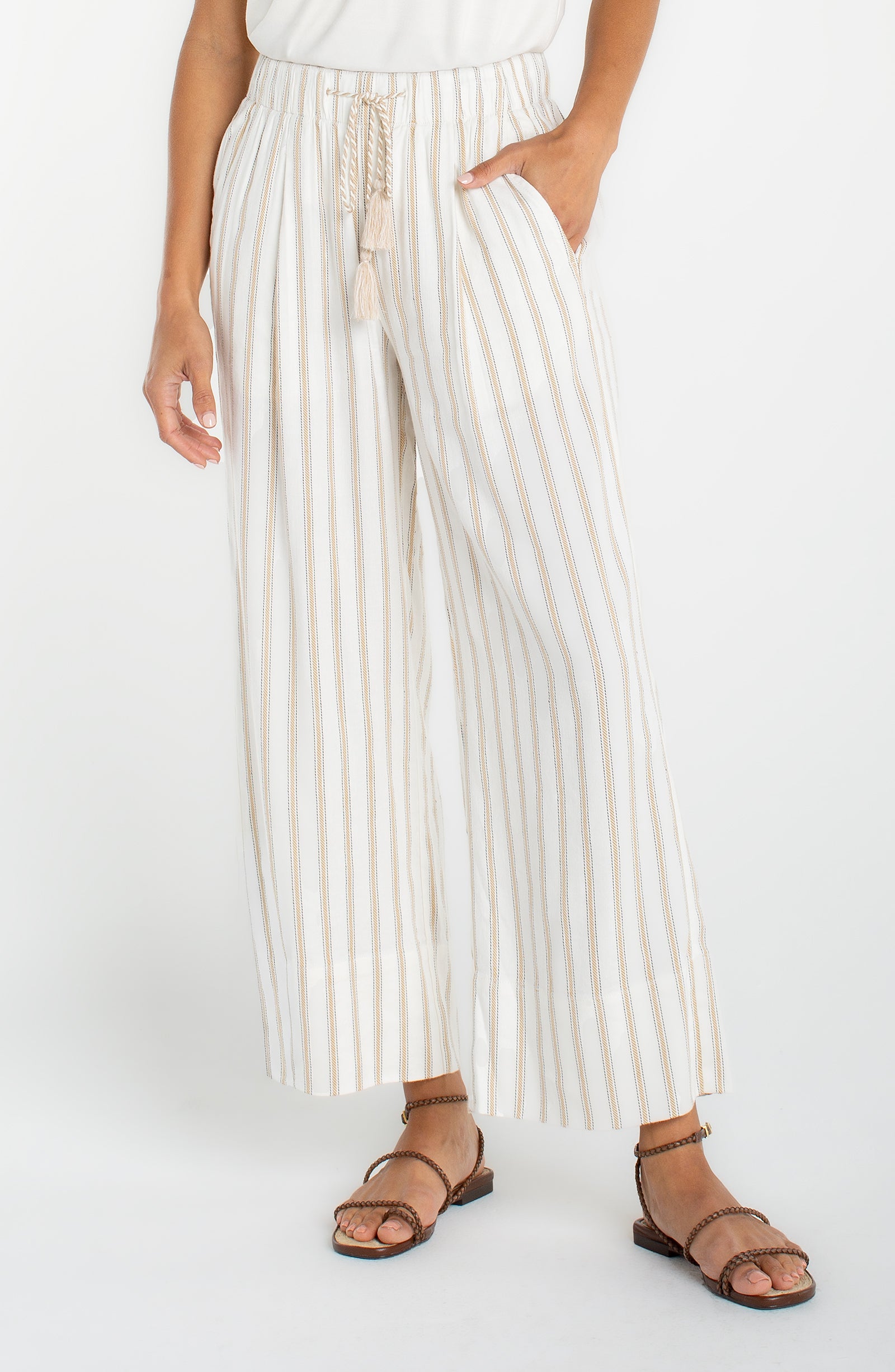 Pull-On Wide Leg Crop Trouser 26' Inseam