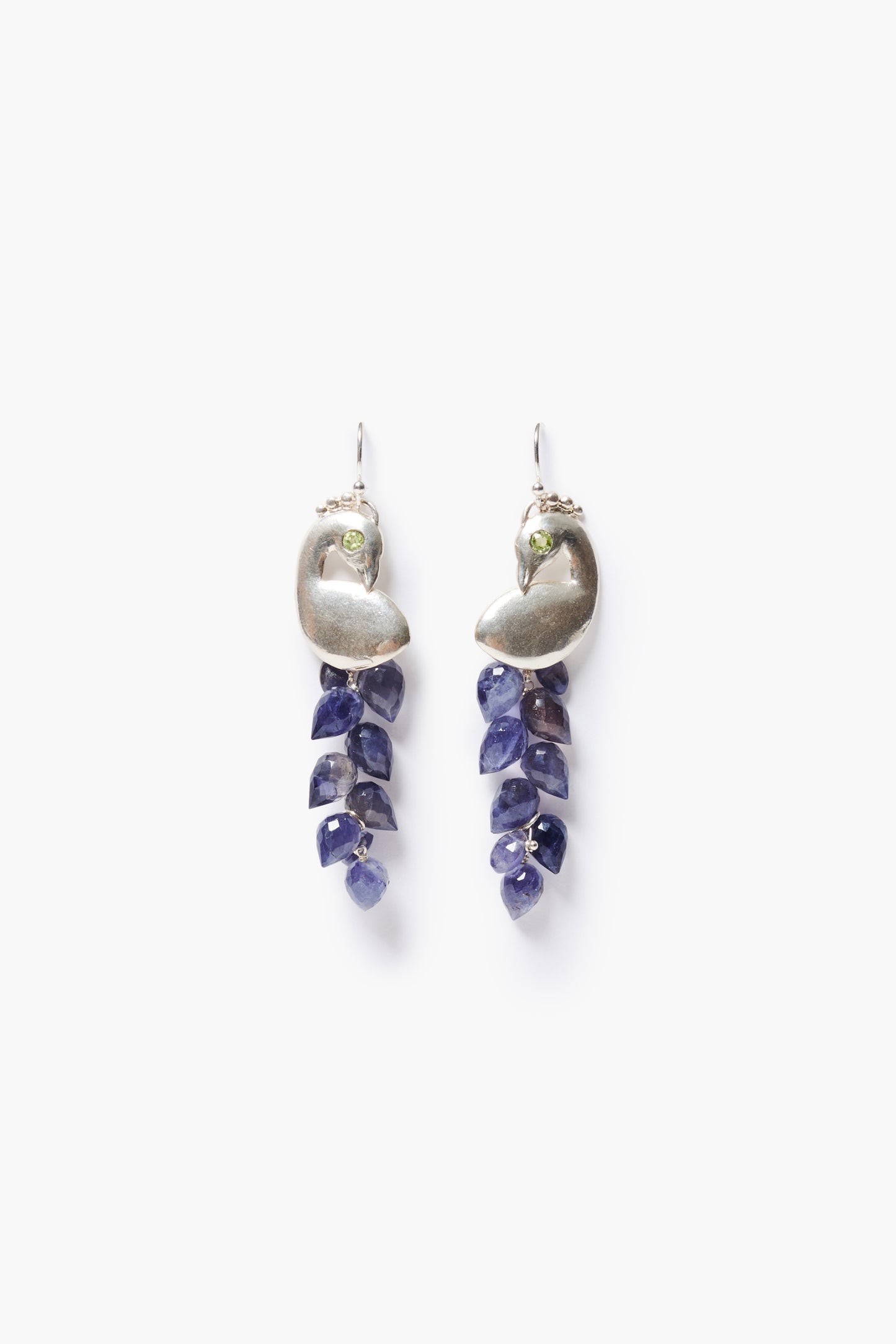 Peacock Earrings Iolite