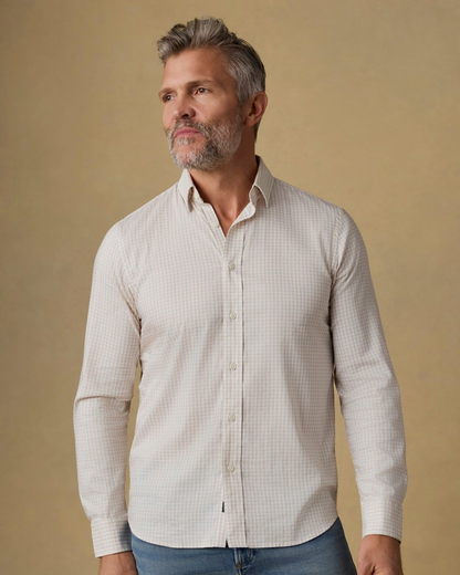 The Movement Shirt - Faded Khaki Gingham