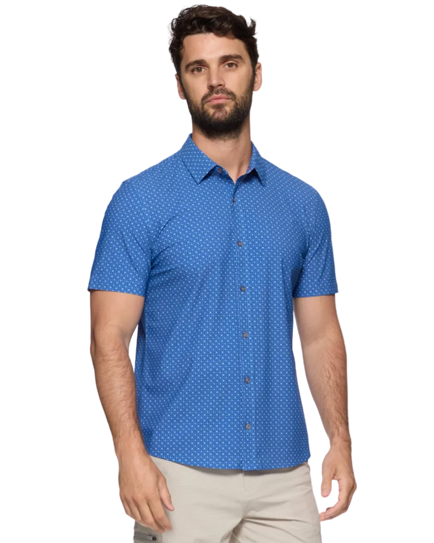 Alexandria SS Medallion Journey Shirt - Blue Combo