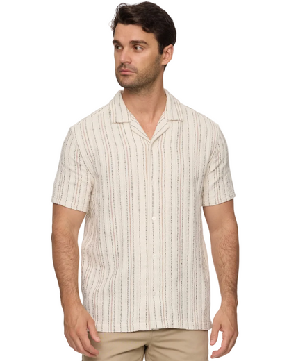 Newcomb SS Textured Camp Collar Shirt