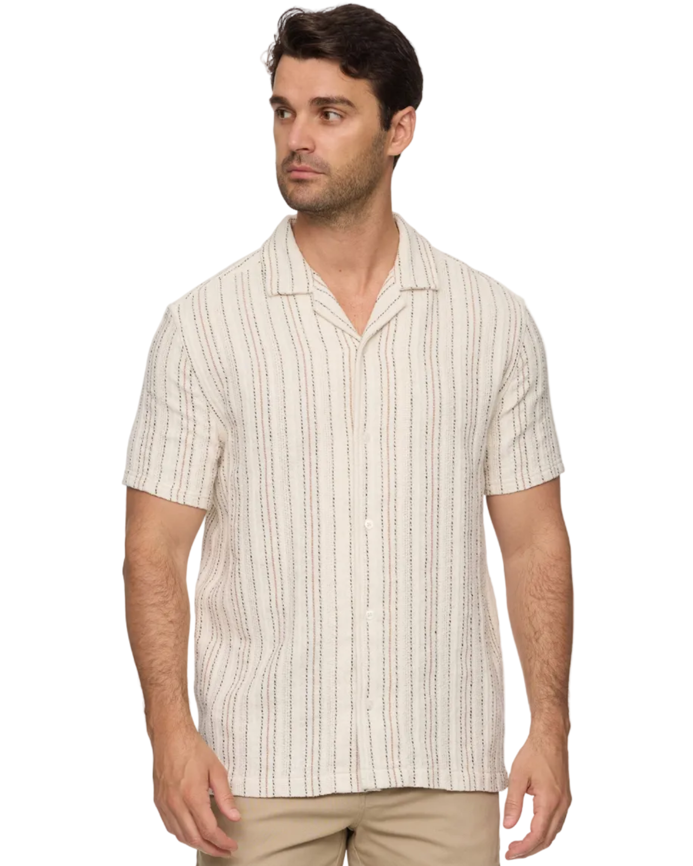 Newcomb SS Textured Camp Collar Shirt