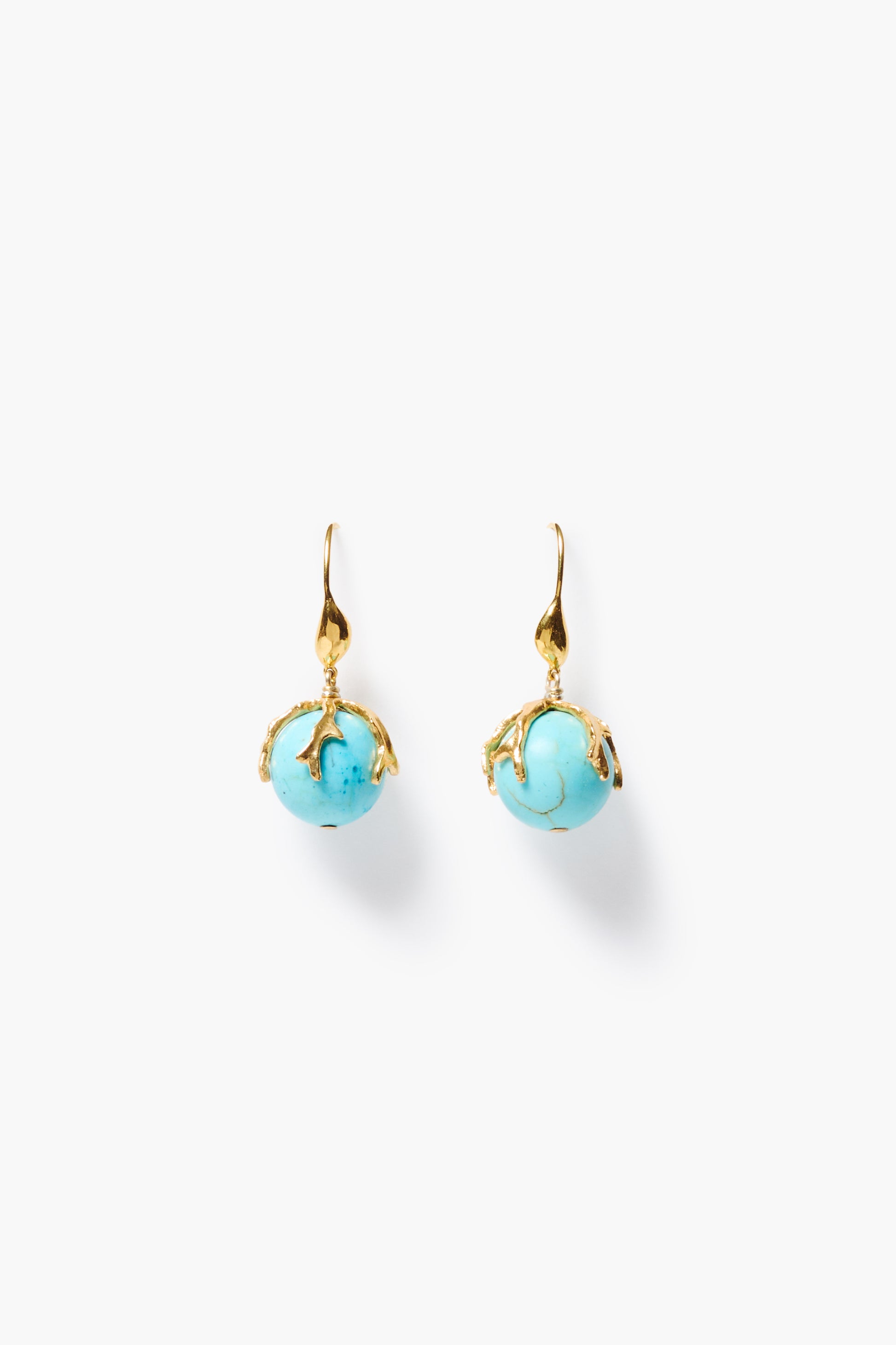 Caspia Drop Earrings Turquoise by CHAN LUU, 18K gold plated with turquoise, Women's Jewelry HCO