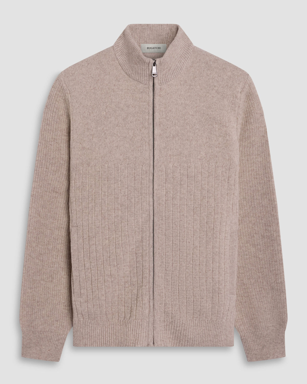 LS Full Zip Sweater - Cobblestone