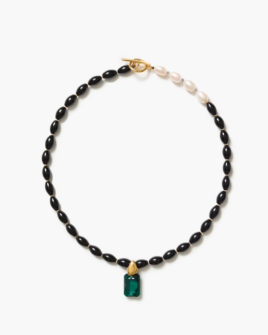 Pharaoh Crystal Toggle Necklace
