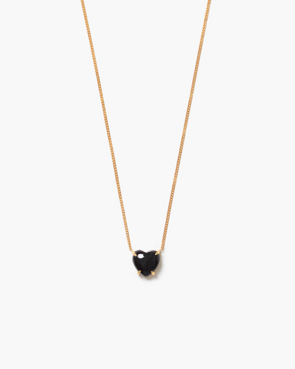 Love Drop Necklace - Onyx