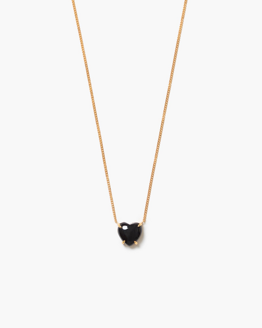 Love Drop Necklace - Onyx