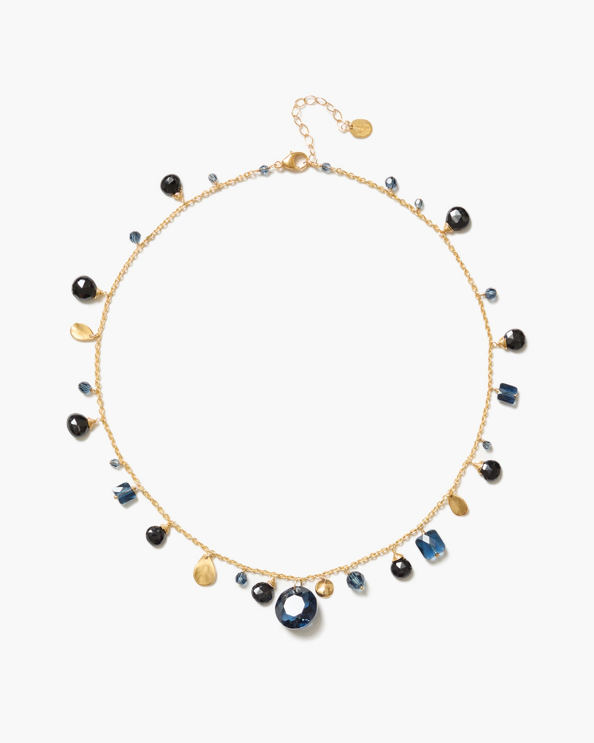 Drip Crystal Necklace - Midnight