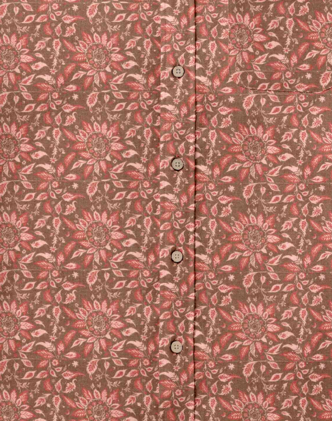SS Breeze Shirt - Rose Island Floral, lightweight breathable linen floral pattern by FAHERTY