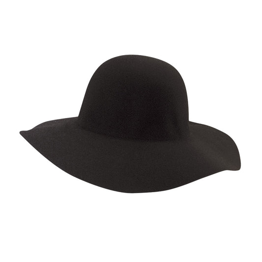Big Brim Wool Felt Hat Black