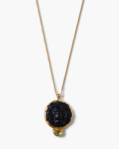 Leon Necklace Black Obsidian
