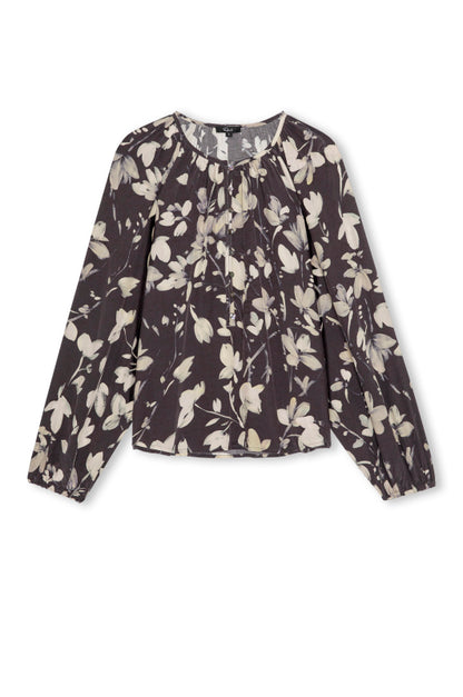 Indi - Sepia Meadow RAILS women's floral long sleeve blouse