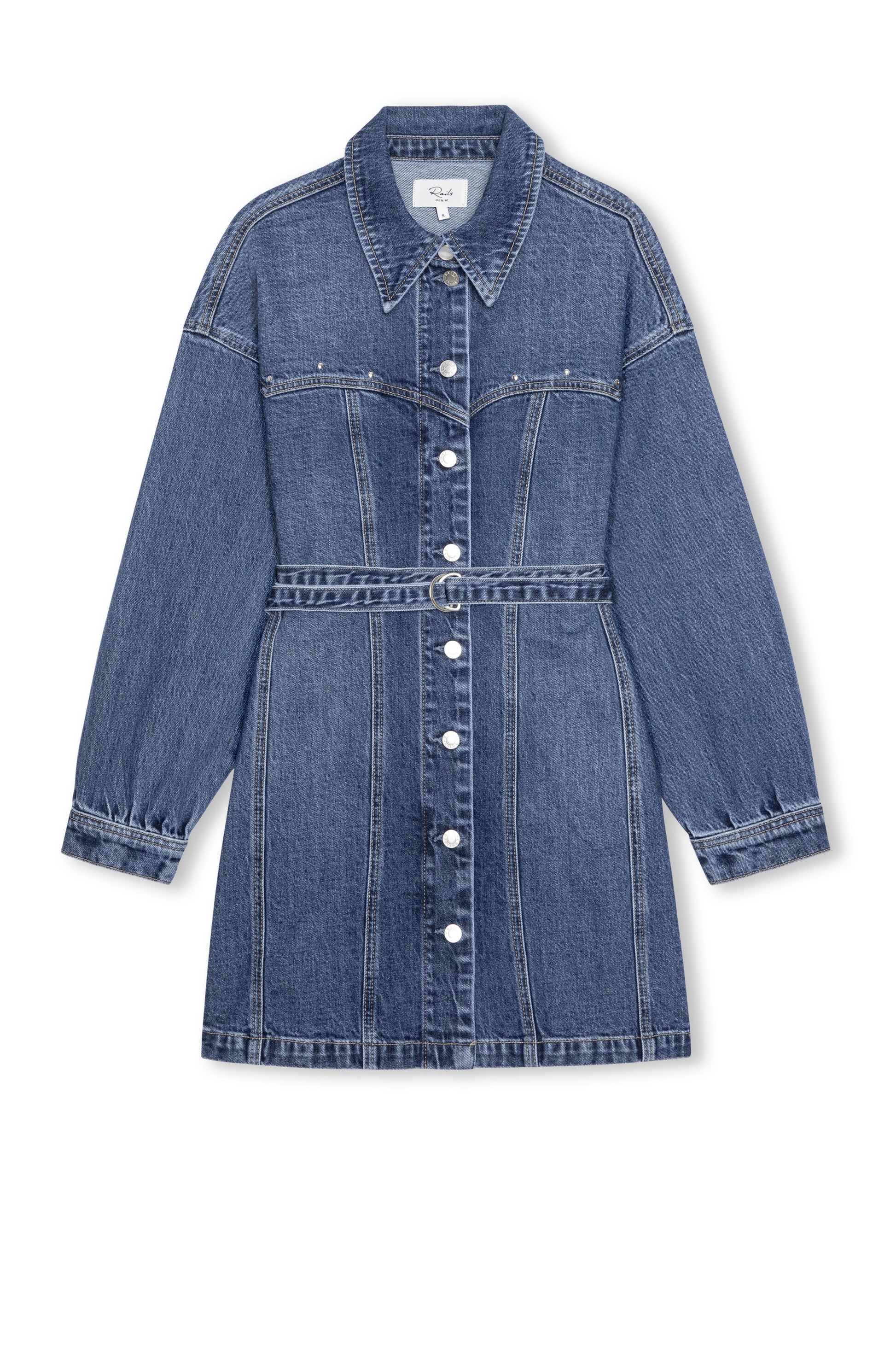 Montant - Blue Bonnet RAILS women's blue denim shirt dress