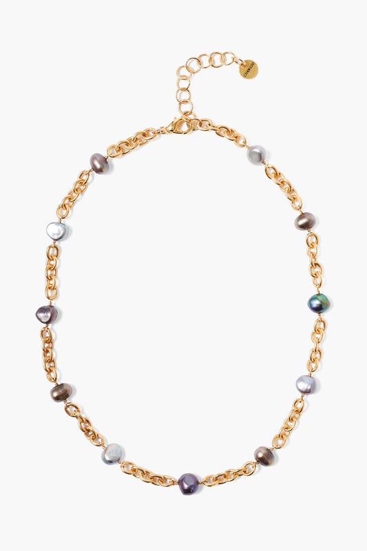Gp Brass Chain Fwp Necklace with freshwater pearls, CHAN LUU Women's Jewelry, HCO Fredericksburg TX