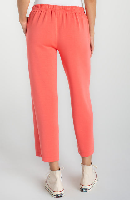PULL ON WIDE LEG CROP TROUSER