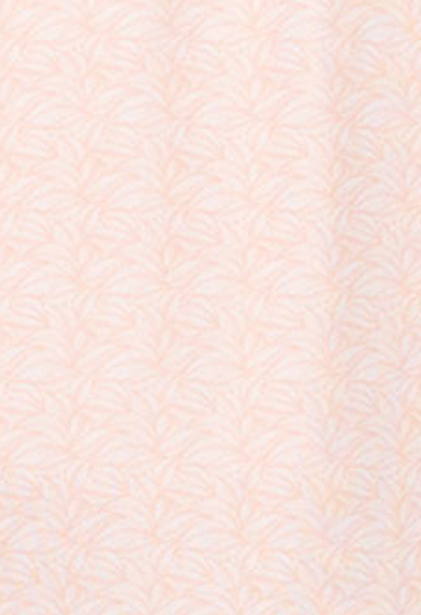 Cloverdale SS Leaf Print Performance Polo in soft white and orange, moisture-wicking comfort