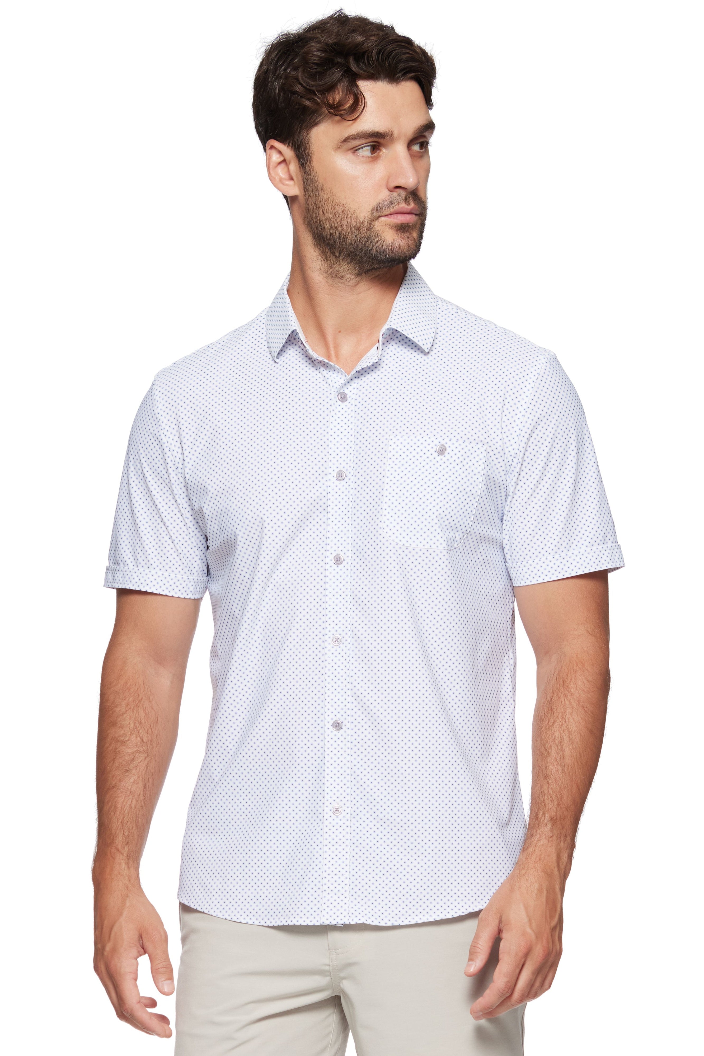 Ripley Ss Geo Print Performance Commuter Shirt