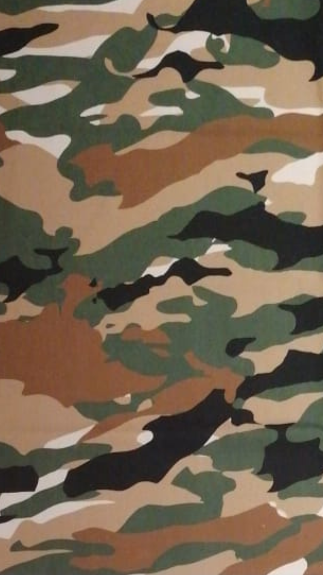 Camouflage-Stoffmuster in Grün, Braun, Beige und Schwarz