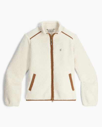 Women's Palisades Jacket by ROYAL ROBBINS in Beige and Brown fleece