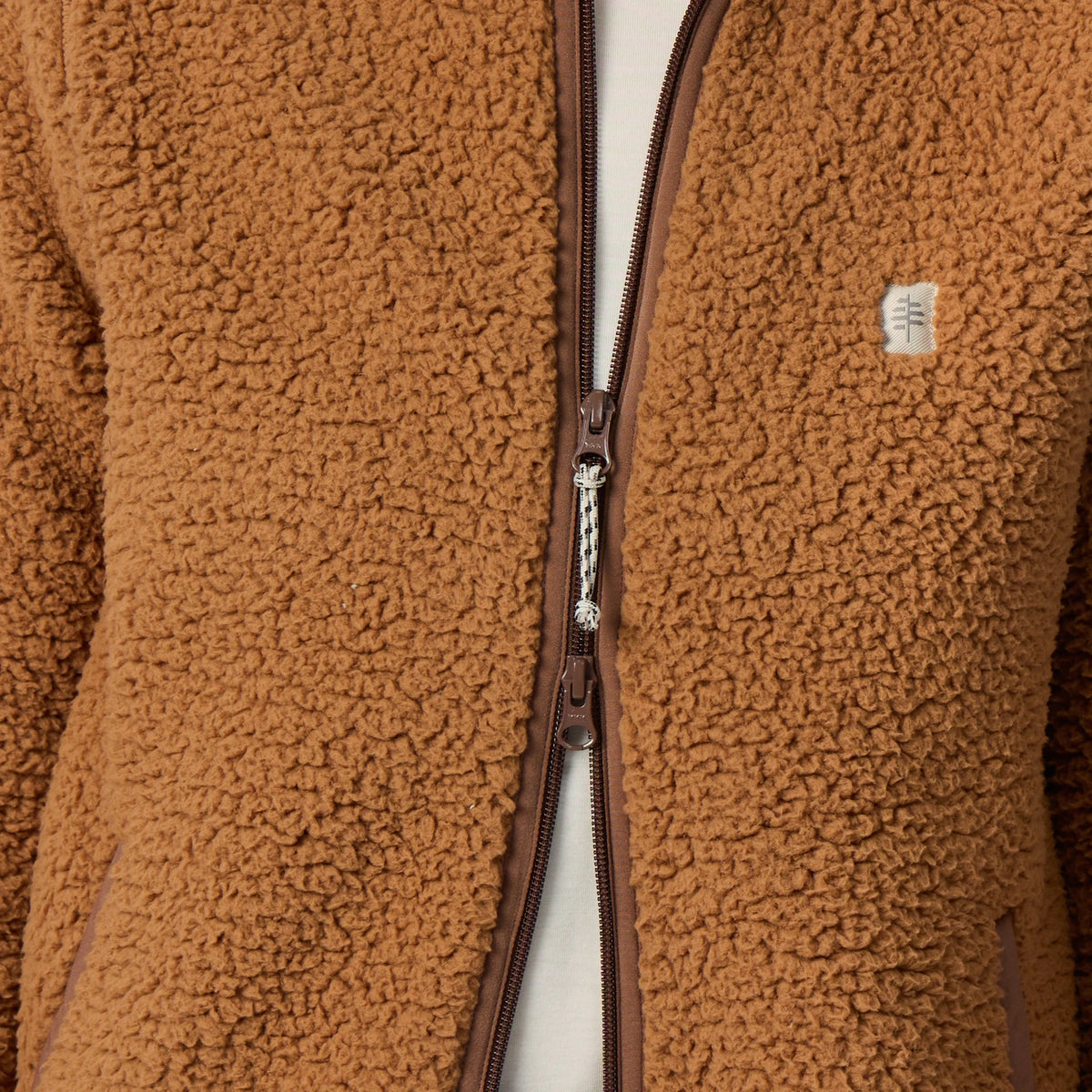 Women's Palisades Jacket by ROYAL ROBBINS in brown sherpa fleece